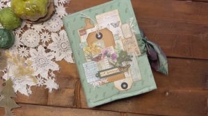 Ботанический джанк-бук. Обзор готовой работы. Скрапбукинг.