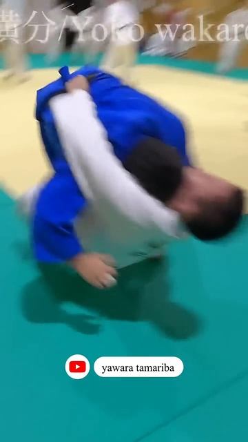横分！内股透かしの勢いをそのまま利用！100kg超級が豪快にぶっ飛びます！一本！#柔道 #乱取稽古 #柔のたまり場 смотреть онлайн