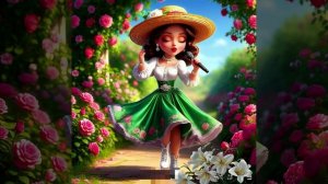 Три лилии....Музыкальная открытка