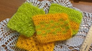 Вкусные мочалки января. Мини-чистилки для посуды и кухни. Отчет в СП Вкусные мочалки