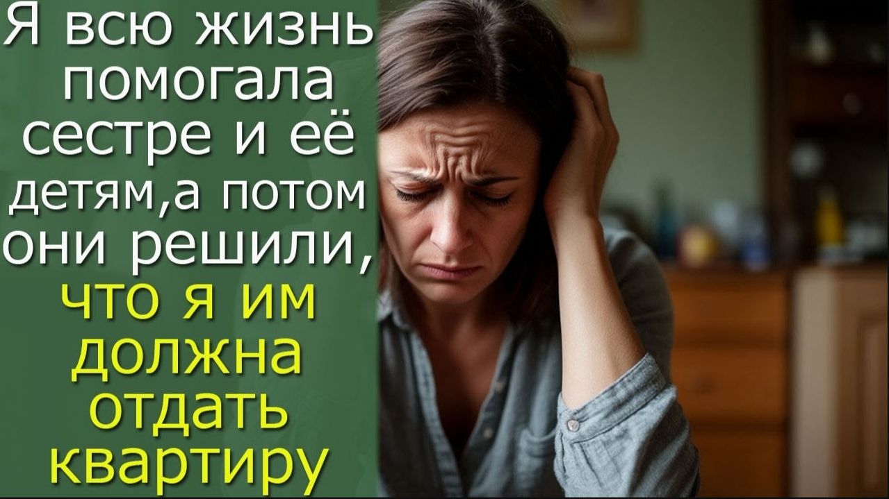 Я всегда помогала своей сестре, но она решила, что я должна отдать ей квартиру смотреть онлайн