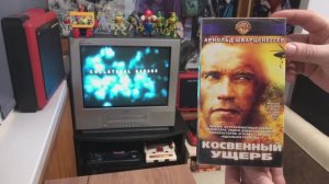 Видеокассета VHS "Косвенный ущерб" 2002г. Арнольд Шварценеггер