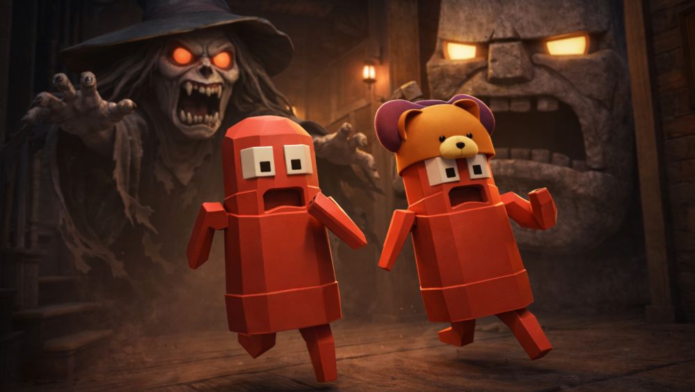 Я ИСПУГАЛСЯ ВЕДЬМУ в РОБЛКОС! Папа и ПОДРУГА воруют НОЧЬЮ в ДОМЕ но тут ЗЛАЯ ГОЛОВА! смотреть онлайн