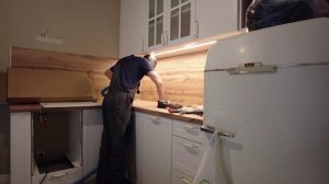 Установка столешниц и фартука