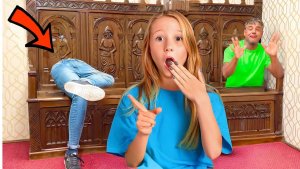 Настя и папа проводят выходной и веселятся вместе