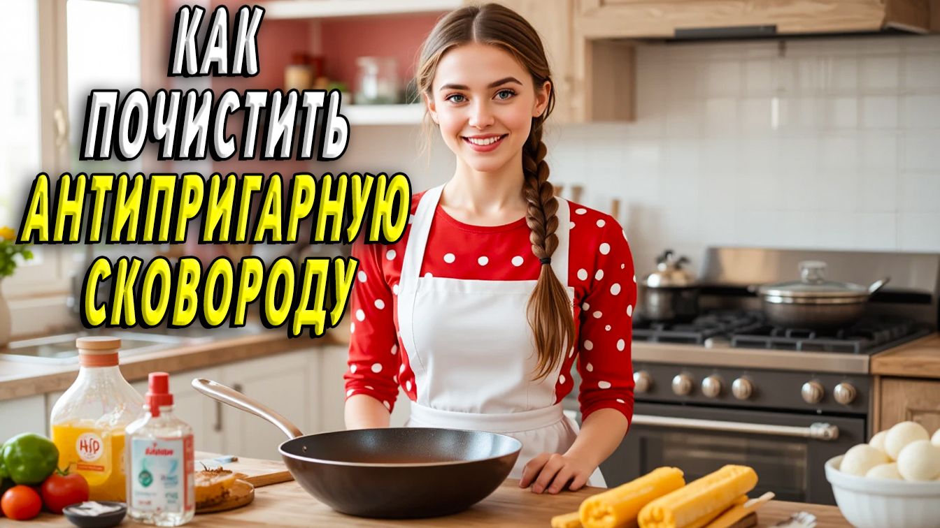 Как почистить антипригарную сковороду смотреть онлайн