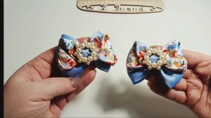 МК бантиков из ролика 52🎀😍 мастер класс на два размера 4 см и 2,5 см 🫶
