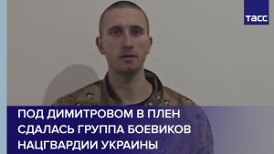 Под Димитровом в плен сдалась группа боевиков Нацгвардии Украины