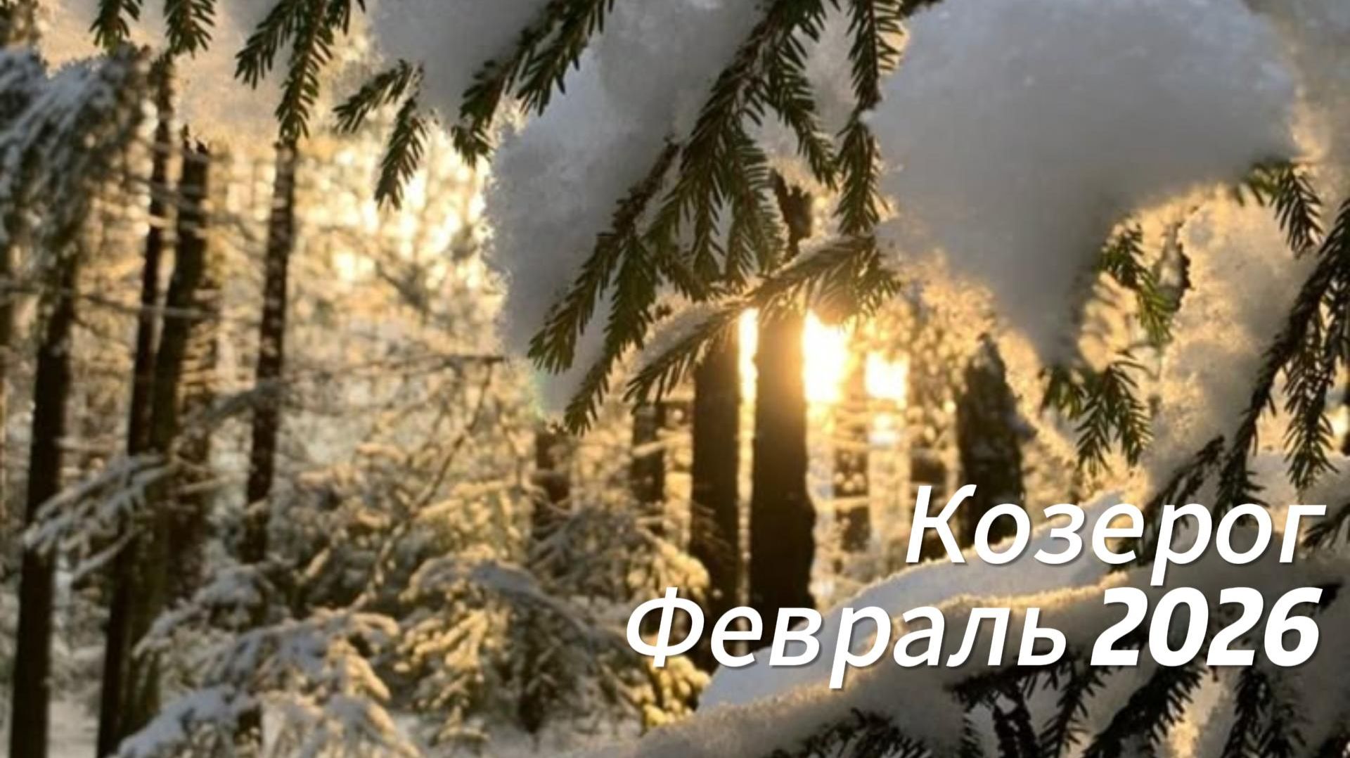 Прогноз для Козерогов на Февраль 2026 смотреть онлайн