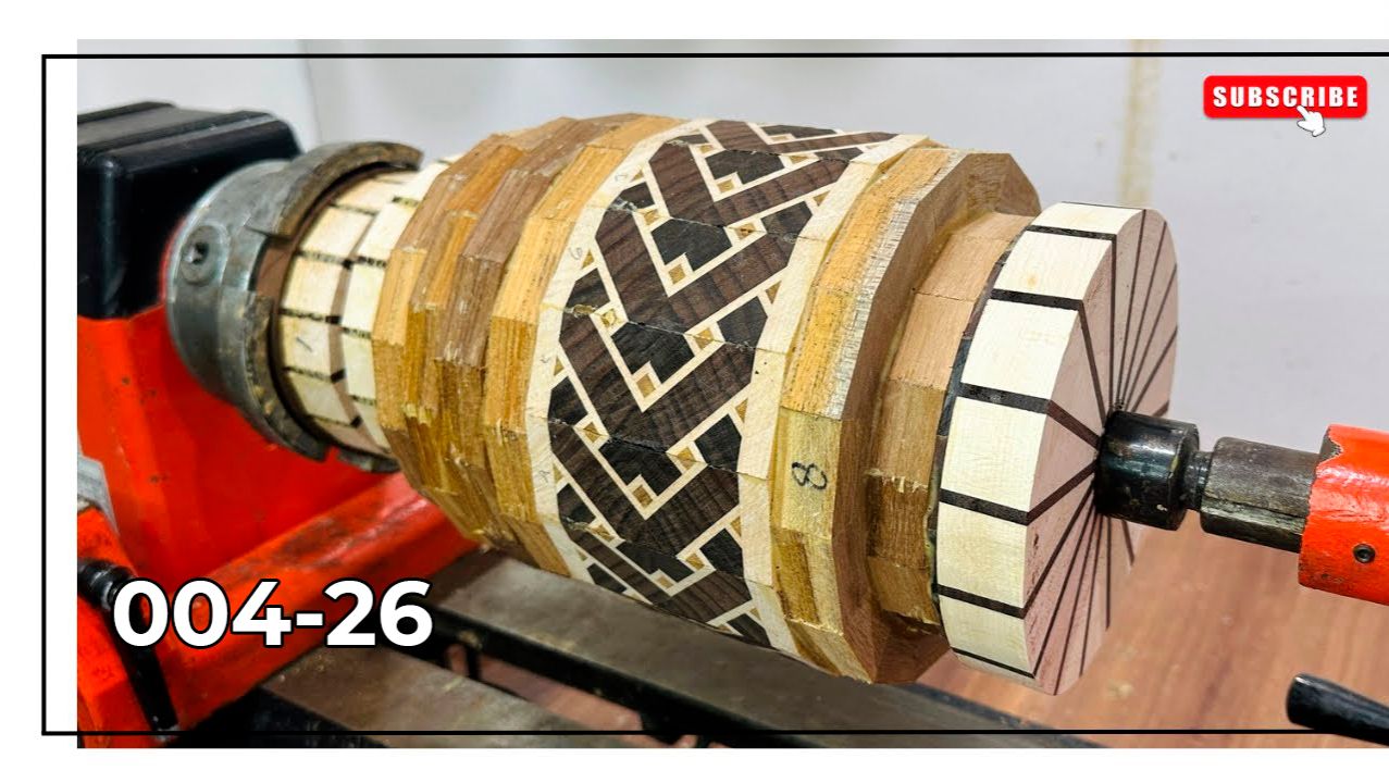 Токарные работы по дереву для начинающих Сегментное точение по дереву Ваза из дерева токарном станке смотреть онлайн