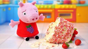 Свинка Пеппа печёт торт для мамы