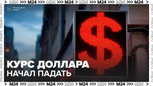 Курс доллара начал падать - Москва 24