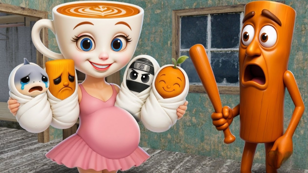 Беременная Балерина Капучино и Тунг Тунг Сахур. смотреть онлайн