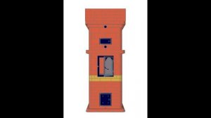 ПЕЧИ и КАМИНЫ 21-го века. Печь отопительно-варочная подовая быстрого прогрева 0,75*0,75*2,03м.