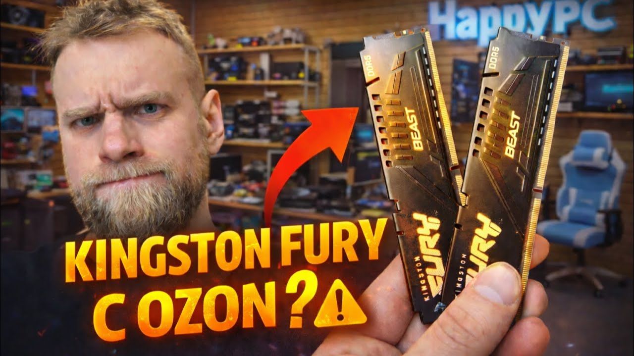 Клиент купил 32GB DDR5 с OZON и она не запустилась! 😱 #HappyPC смотреть онлайн
