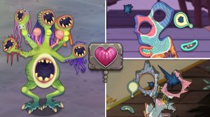 Иллюст и Редкая Плакса - Все Анимации, Комбинации Выведения (My Singing Monsters)