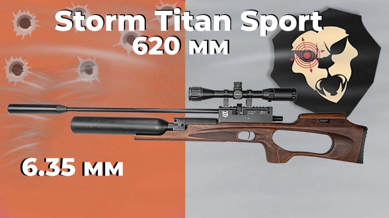 Пневматическая винтовка Storm Titan Sport 6.35 мм смотреть онлайн
