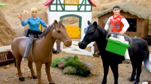 Спасти лошадь от тигра и верните ее на ферму | Конная ферма | Видео о фермах для детей