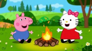 мультики для детей , коте, хеллоу китти, котэ, кошки, свинка пеппа, кошечки собачки, три кота