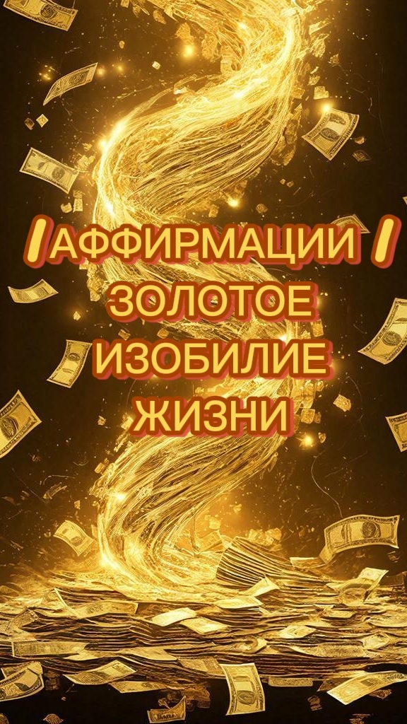 Аффирмации  Золотое изобилие жизни