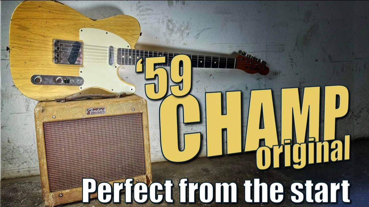 Оригинальный усилитель Fender Champ 1959 года - Хорош настолько насколько бывает хорош усилитель