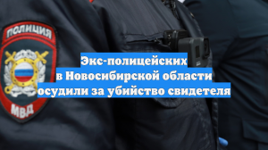 Экс-полицейские получили сроки за убийство свидетеля в Новосибирской области