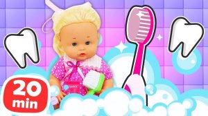 День в детском саду: Утро, купание и сон с куклами Беби Бон!