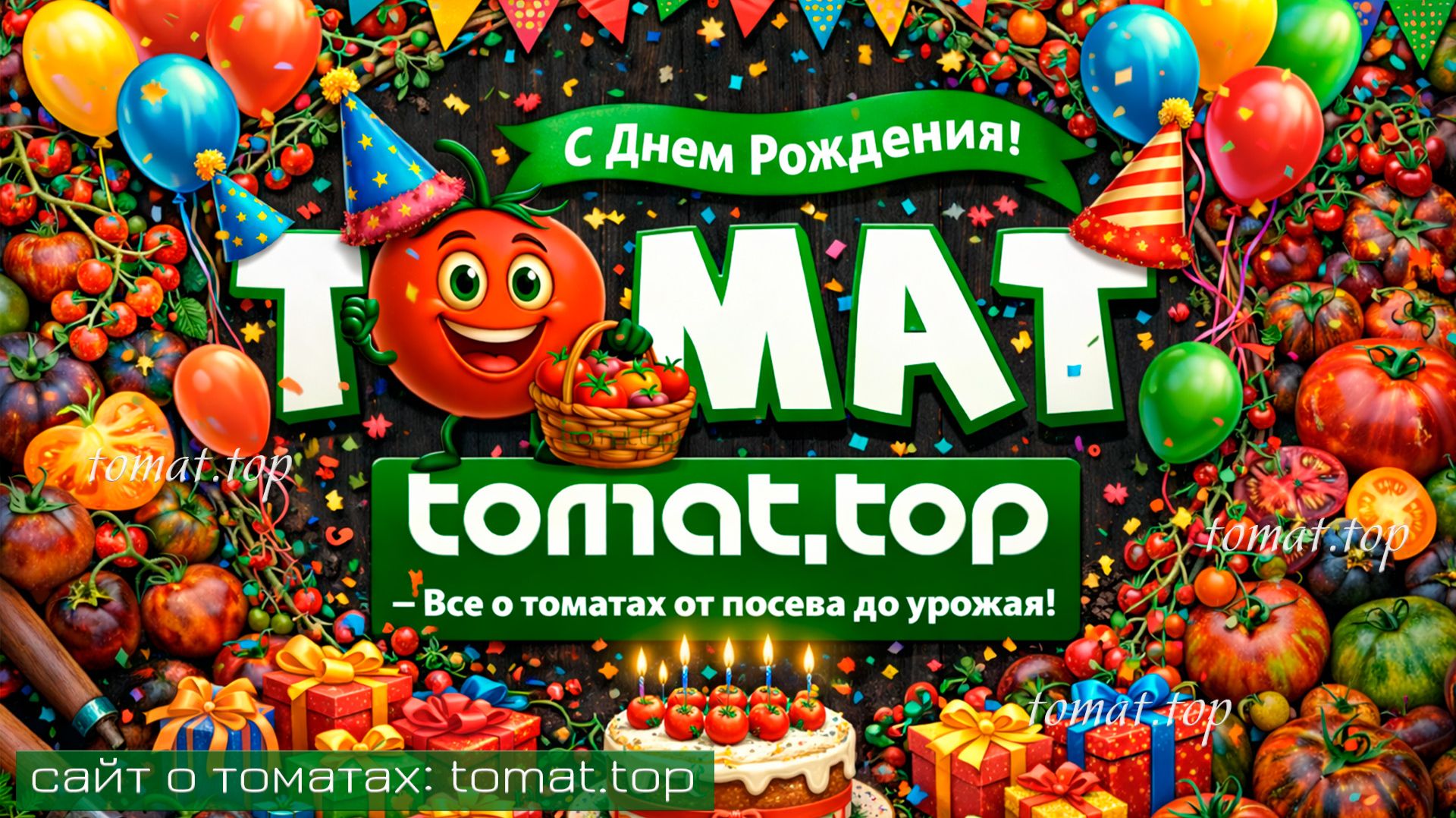 Нашему сообществу — 6 лет! Растём, цветём и плодоносим вместе. Tomat.top — всё о томатах! смотреть онлайн