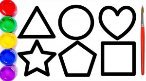 Мультик раскраска для детей и малышей. Как нарисовать рисунок фигурки