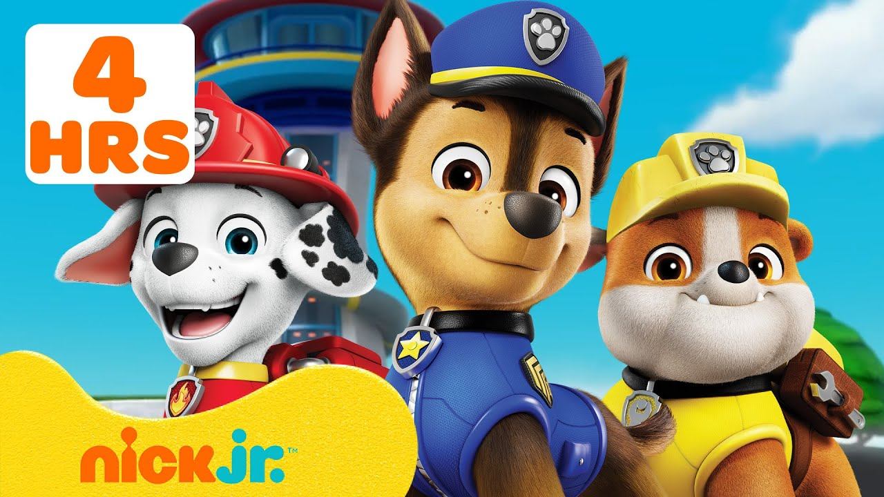 Щенячий патруль | лучшие моменты Чейза! | 4 часа | Nick Jr. Cyrillic смотреть онлайн