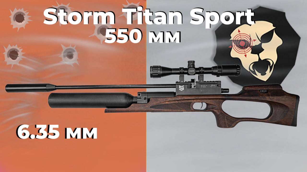 Пневматическая винтовка Storm Titan Sport 6.35 мм смотреть онлайн