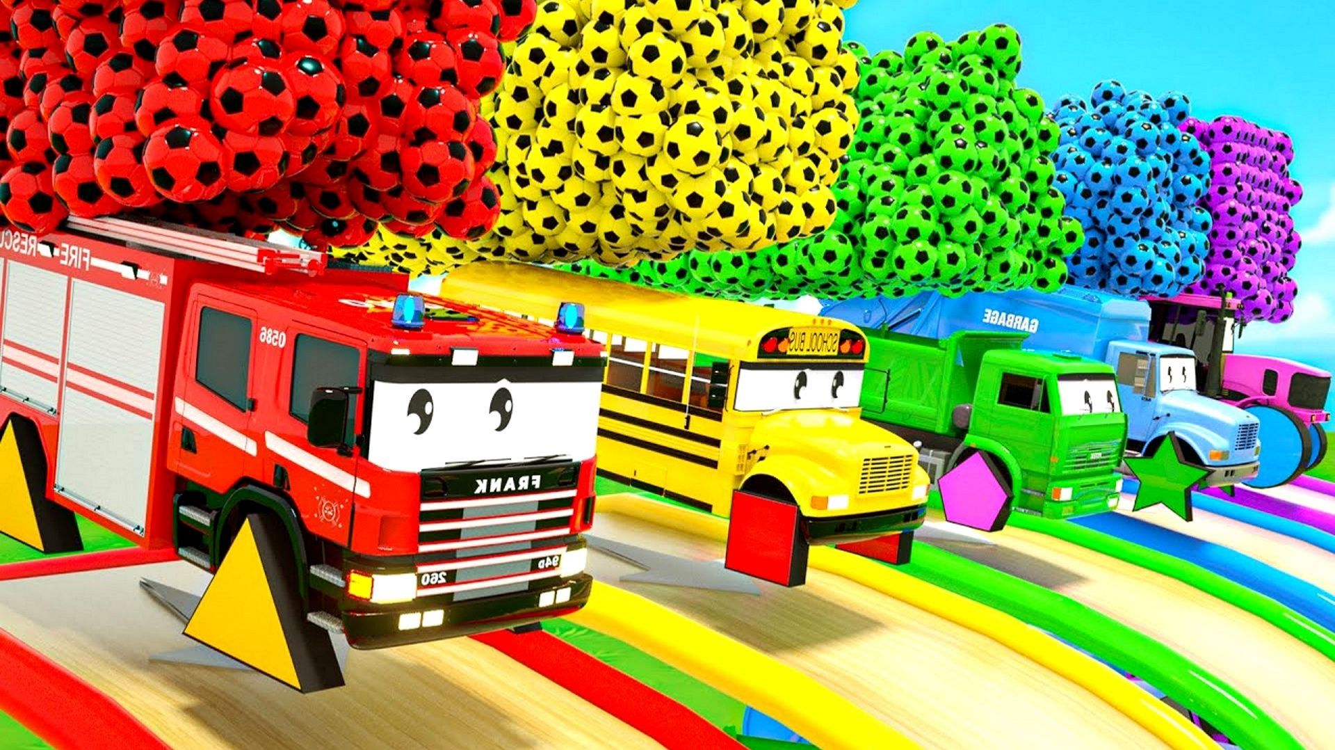 Классные мультяшки про машинки с веселыми песенками для детей и малышей смотреть онлайн