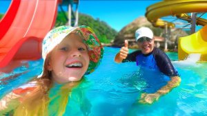 Настя и папа в отпуске!