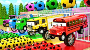 Классные мультики с веселыми песенками про машинки для детей и малышей