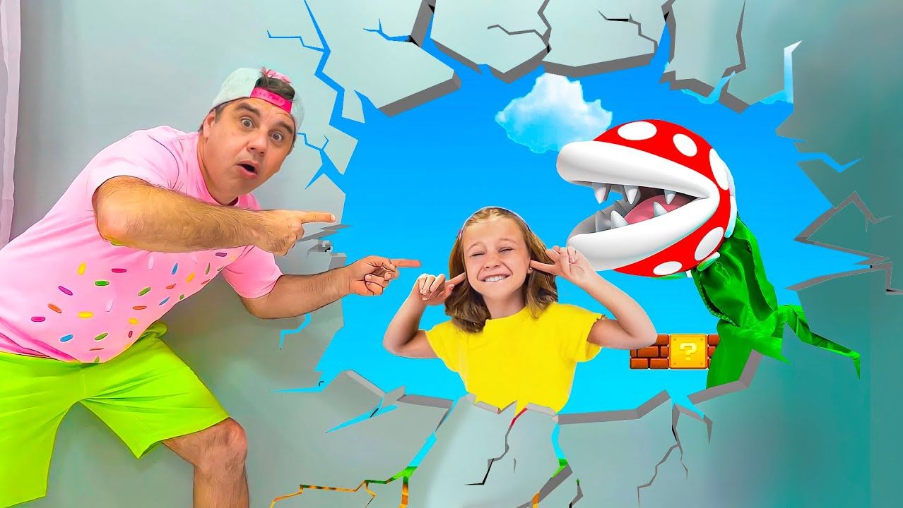 Настя и папа в секретной комнате смотреть онлайн