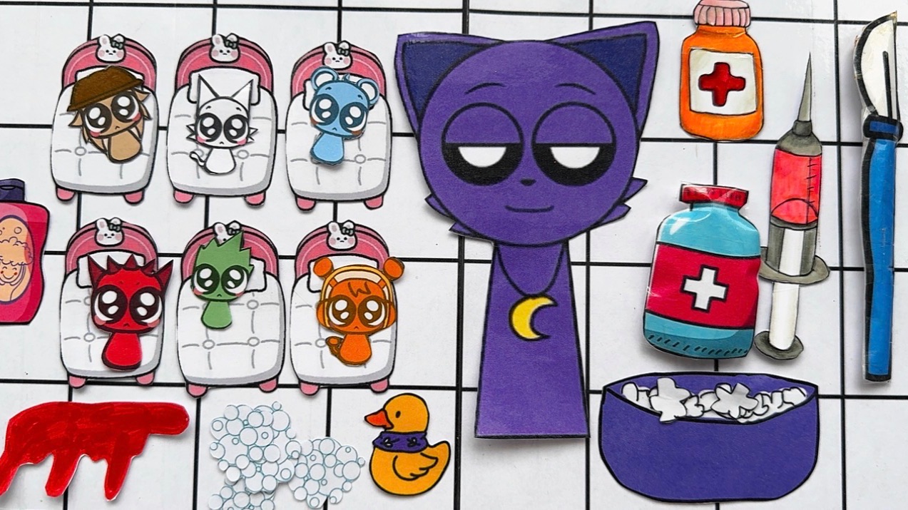 Спрунки CatNap 👶🏻трудности во время родов ✨ милые малышата ) бумажная история смотреть онлайн