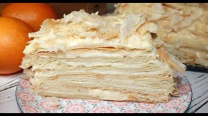 100 слоев в одном торте и очень вкусный крем. Торт Наполеон.