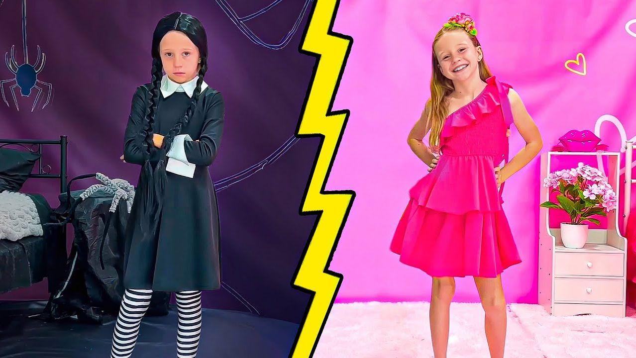 Розовое против чёрного детский челлендж смотреть онлайн