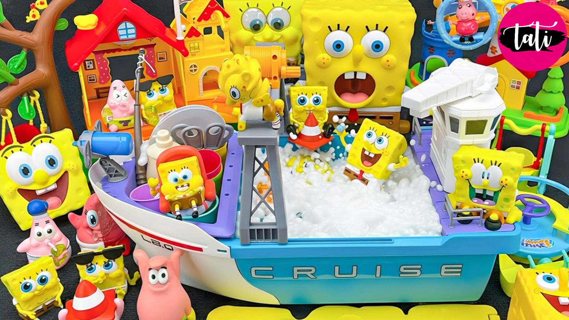 Играем в игрушки из мультика Спанч Боб. Мультфильм для детей. ASMR АСМР смотреть онлайн