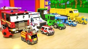 Семья пальчиков - Превращение в большой грузовик (изучаем цвета) - Детские стишки и песенки