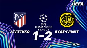 Атлетико — Будё-Глимт 1:2. Обзор матча. Лига чемпионов 25/26