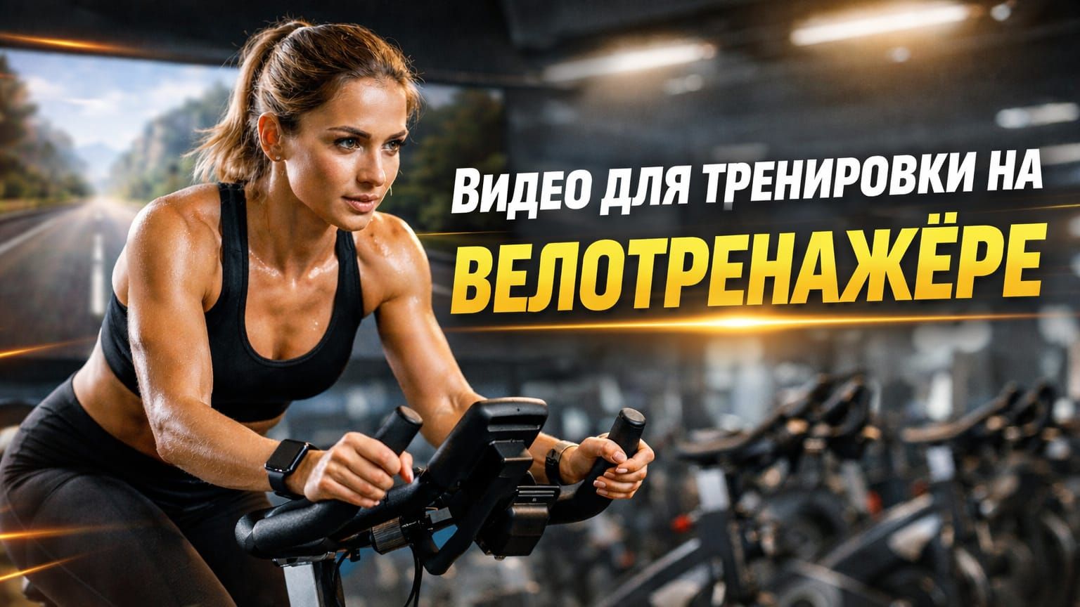 Видео для тренировки на велотренажёре.