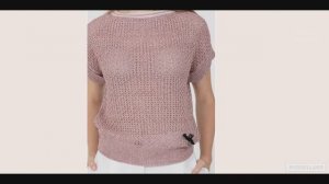 Простой эффектный узор для летней кофты, футболки, топа..