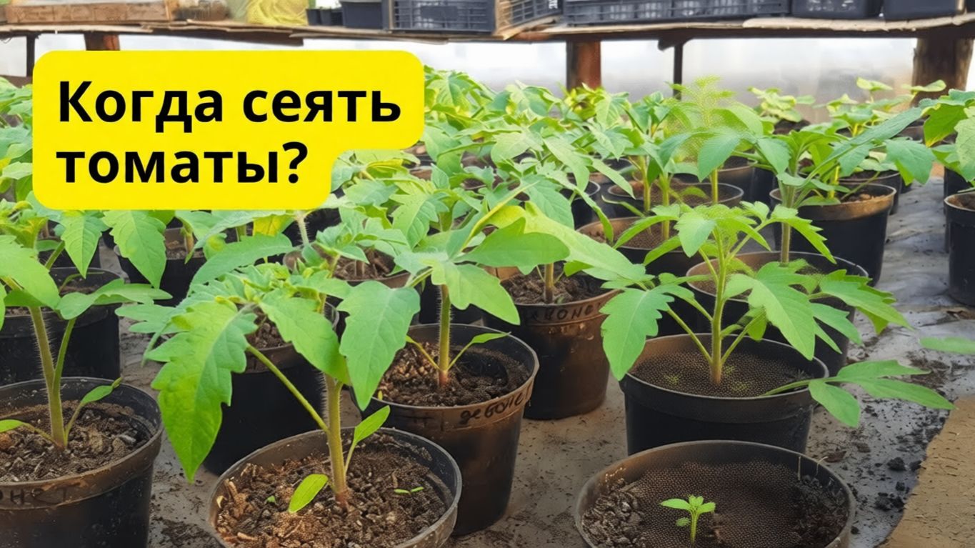 Когда сеять томаты для теплицы на рассаду, что бы они не потянулись. смотреть онлайн