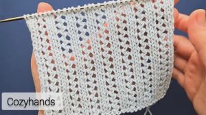 Стильный мелкий ажурный узор ⭐️ Легкий в вязании ⭐️ Схема