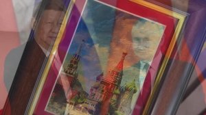 Набор Москва. Книга на китайском языке, плакетка из сусального золота. Великолепный подарок китайцам