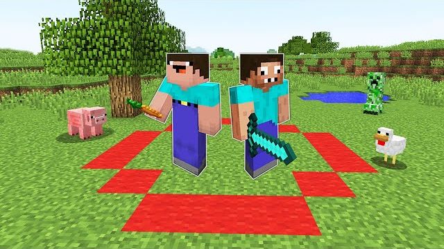 НУБ И ПРО ВЫЖИВАЮТ В КРУГЕ 24 ЧАСА В МАЙНКРАФТ ! НУБИК И ПРО ТРОЛЛИНГ ЛОВУШКА MINECRAFT смотреть онлайн