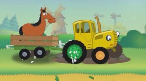 Мультики Для Детей, Катаемся и Весело Поём с Трактором