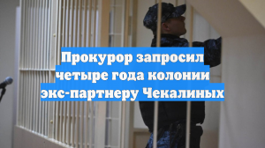 Прокурор запросил четыре года колонии экс-партнеру Чекалиных