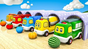 Веселые мультяшки про машинки для детей - Веселые песенки для малышей - Забавные машинки для детей